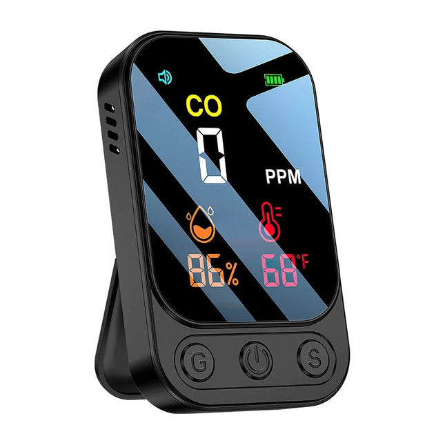 3-in-1 Portable Carbon Monoxide Detector Outdoor Camping Carbon Monoxide Alarm