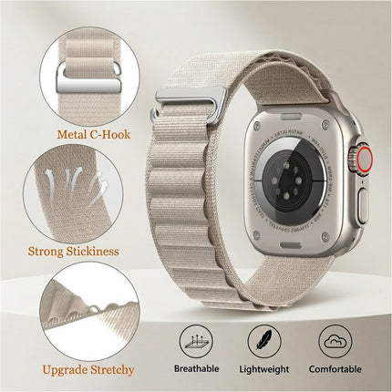 For Apple Watch iWatch Band Strap 9 8 7 6 SE 46mm 42mm 44mm SE Nylon Alpine