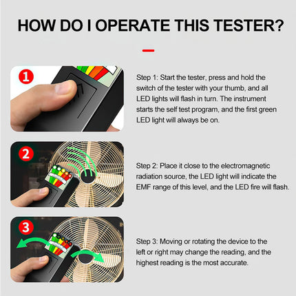 K2  Meter Portable Electric Field Testing Detector Practical Detection Device
