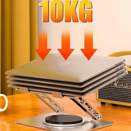 360 Degree Rotating Laptop Stand Height Adjustable Carbon Steel