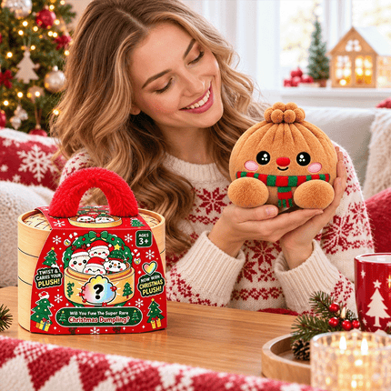 Christmas Mystery Dumpling Brown Bun Plush Edition with Steamer