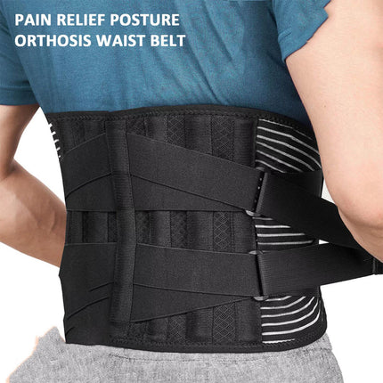 Lumbar Lower Back Support Brace Pain Relief Posture Orthosis Waist Therapy Belt