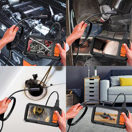 Industrial Endoscope Camera 8mm 1080P HD 4.3" Screen Borescope Inspection Camera