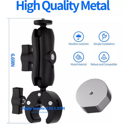 Starlink Mini RV Mount Adjustable Clamp Bracket 360° Pole Mount Kit Metal