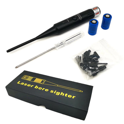 Red Laser Bore Sight Kit .177 To .50 Collimator Boresighter for Hunting Rifle