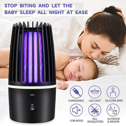 Electric Bug Zapper Rechargeable UV Light Mosquito Insect Trap