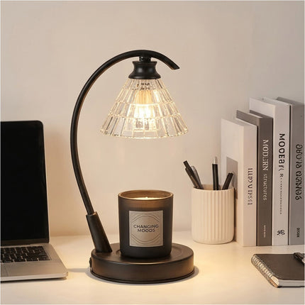 Dimmable Aromatherapy Melting Wax Lamp Night Light Table Candle Warmer