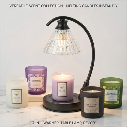 Dimmable Aromatherapy Melting Wax Lamp Night Light Table Candle Warmer
