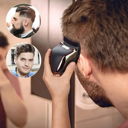 Professional Mens Hair Clippers self cut Cordless Electric Hair Trimmer USB New