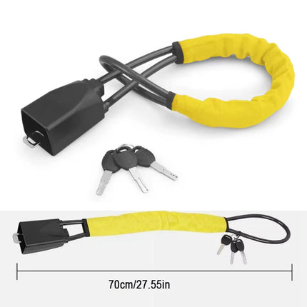 Car Steering Wheel Lock and buckle Anti-Theft Handbag Lock Device Adjustable