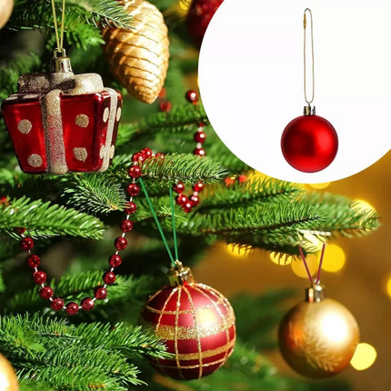 200X Christmas Ornament String Precut Hanging Rope For Xmas Ball Decor DIY 20cm