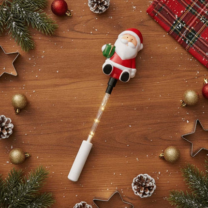 Energy-saving Christmas Glowing Stick Santa Claus Warm Light Handheld Luminous Toy Outdoor