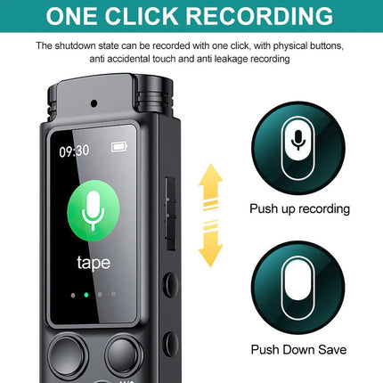 64GB Digital Voice Recorder for Lectures Meeting Recording Device Audio Recorder