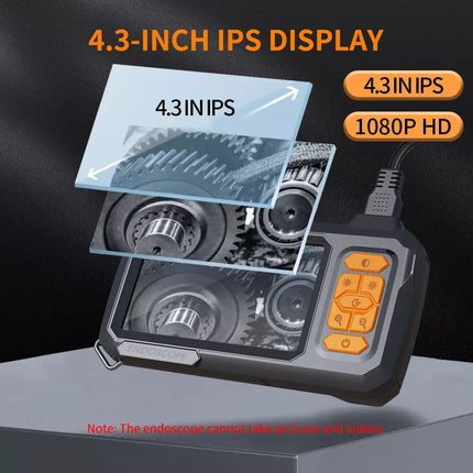Industrial Endoscope Camera 8mm 1080P HD 4.3" Screen Borescope Inspection Camera