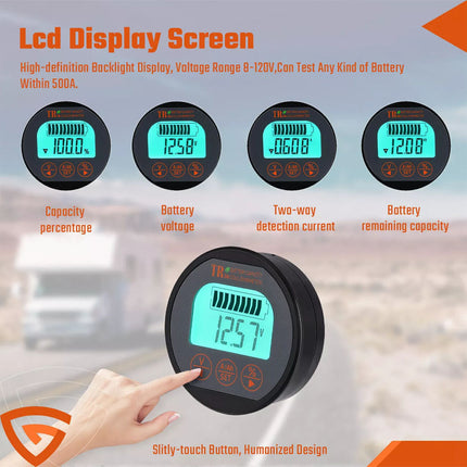 Battery Monitor Kit 80V 350A For Caravan RV Motorhome UPS lithium iron 999 AH