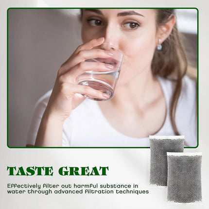 50 Pack Activated Carbon Charcoal Filter Bags Kit For Water Distiller Purifier