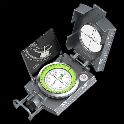 Military Compass Army Sighting Hiking Survival Camping Inclinometer IP65