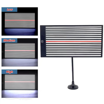 Paintless Dent Repair Removal Tool Checking Reflector Line Board With LED Light