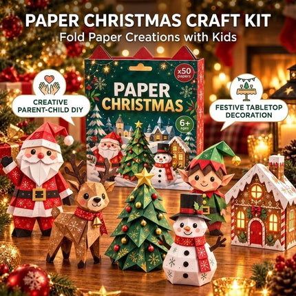 Christmas Paper Craft Kit, DIY Origami Christmas Decorations, Christmas Gifts