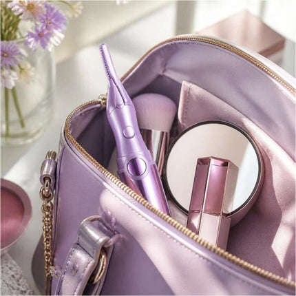 Fast Heating Electric Eyelash Curler Eyelash Curling Device Women Purple