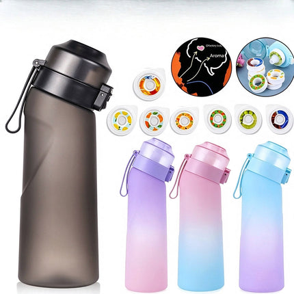 650ml Scent Water Bottle with 7 Fruit Scent Pods, Scent Flavor Drinking Bottle