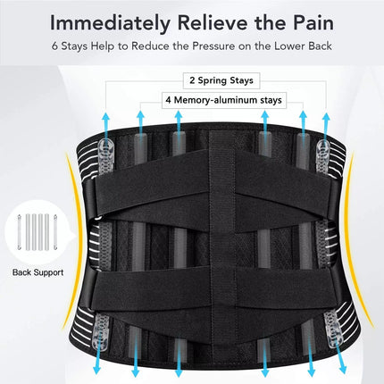 Lumbar Lower Back Support Brace Pain Relief Posture Orthosis Waist Therapy Belt