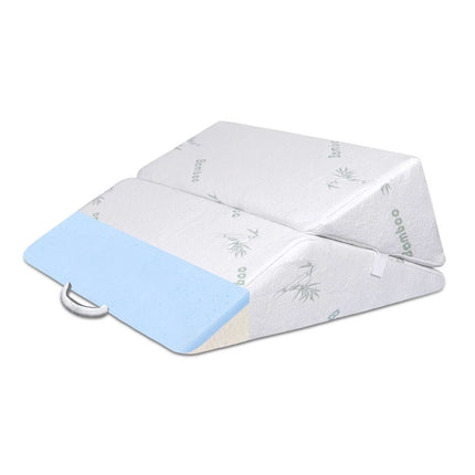 Bed Wedge Pillow Cool Gel Memory Foam Back Leg Elevation Bamboo