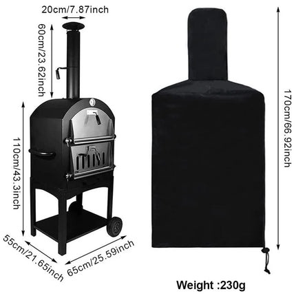 Waterproof Pizza Oven Cover Outdoor Oven Protective Windproof Grill Oven Cover