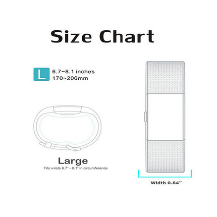 Fitbit Charge 2 Replacement Band Orange Size L