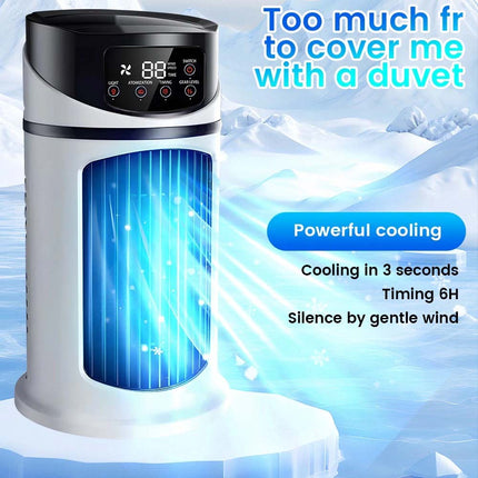 Multifunction Cooling Fan Air Cooler Spray Conditioner Personal Silent Desk fan