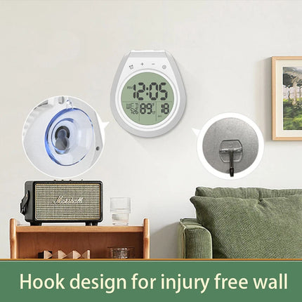 Waterproof Digital Shower Timer Clock Bathroom Kitchen Wall Clock w Hanging Hole