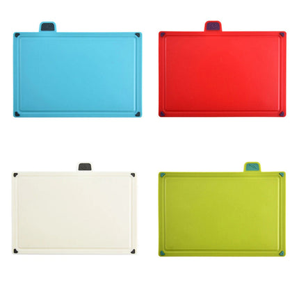 4 Piece Colour Coded Chopping Board Set with Stand Kitchen Cutting Boards