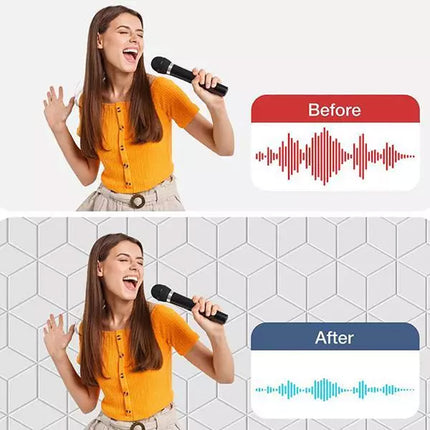 12PACK of Self-Adhesive Acoustic Foam Sound Proofing Panels for Sound Insulation White