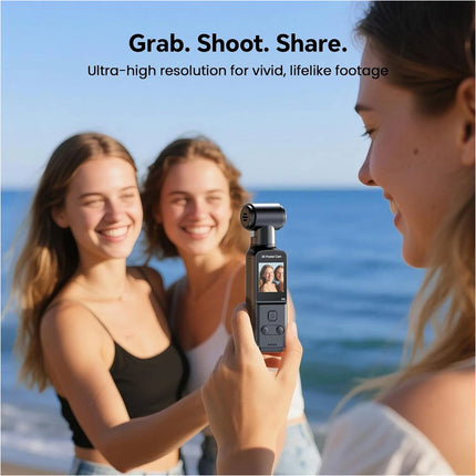 5K/4K 64GB Vlogging Video Recording Body Camera Pocket Action Cam with Mic EIS
