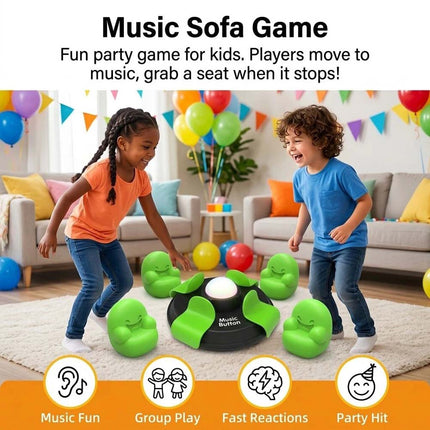 Beat Slap Board Game Set For Family Party With Light Sound Host And 4 Mini Sofas