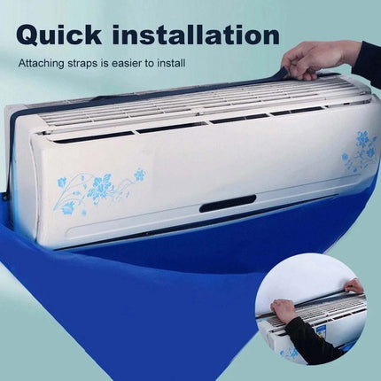 12PC Air Conditioner Cleaning Cover Bag Kit Leakproof Waterproof Dust Protection