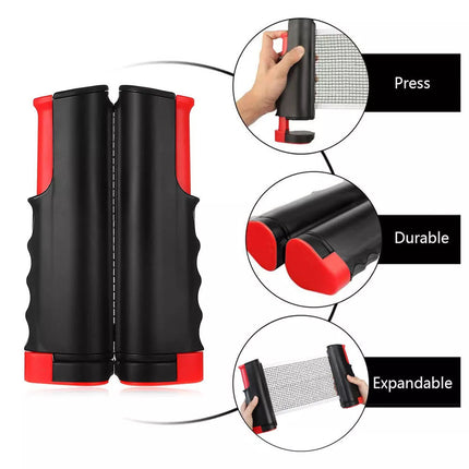 Portable Table Tennis Bats Retractable Net 2 Bat + 3 Balls Sports Training Sport