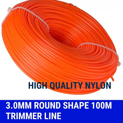 3.0MM 100M Trimmer Line Whipper Snipper Cord Wire Brush Cutter Brushcutter Nylon