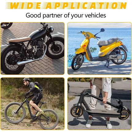 Motorbike Alarm Disc Lock Motorcycle Lock 110db w/ Reminder Cable Electric Lock