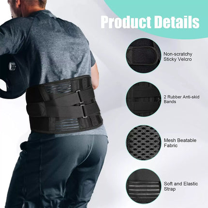 Lumbar Lower Back Support Brace Pain Relief Posture Orthosis Waist Therapy Belt