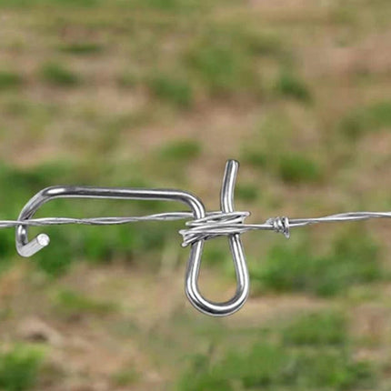 20X Fence Wire Tensioning Tool Barb w/Tighteners Handle For Fence Post Garden