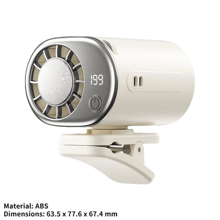Car Clip On Air Conditioner Fan with 16°C Semiconductor Cooling Chips 199 Speeds