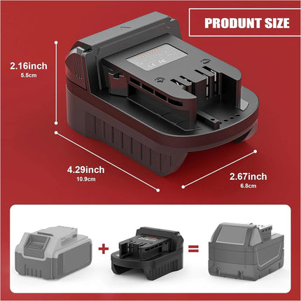 Battery Adapter Dewalt to for Milwaukee DL18ML 20V 60V Battery Convert to Power