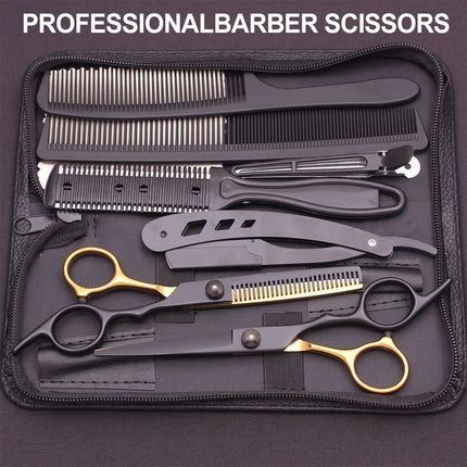 Professional Salon Barber Hairdressing Hair Cutting Thinning Scissors Shears Set
