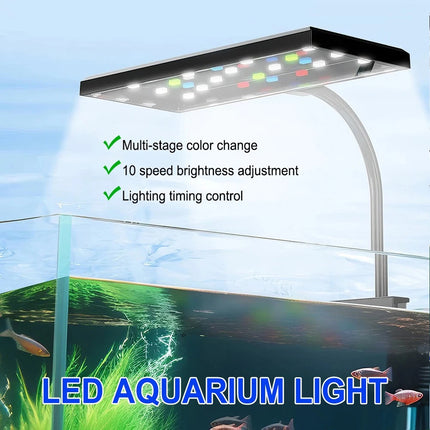 LED Aquarium Light Lighting Full Spectrum Aquarium Light Plant Fish Tank Lamp