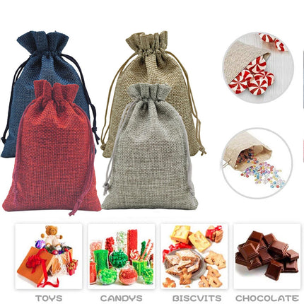 24PCS Advent Calendar Christmas Calendar XMAS for filling Christmas Bag Decor