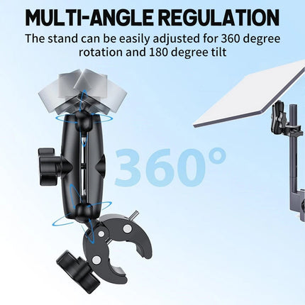 Portable Mount Adjustable RV Pole Clamp Holder Bracket for Starlink Mini Dish
