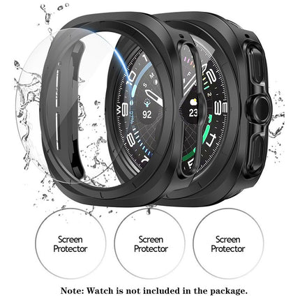 For Samsung Galaxy Watch Ultra 47mm Case Screen Protector Face Cover Smart Black