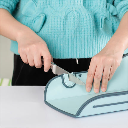Blue Multi-purpose 6-in-1 Food Prep Board Portable Kitchen Cooking Tool