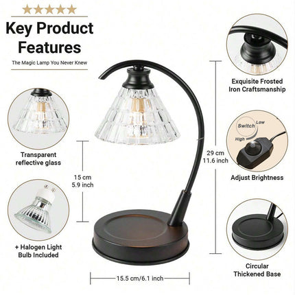 Dimmable Aromatherapy Melting Wax Lamp Night Light Table Candle Warmer